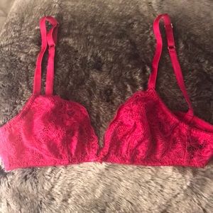 Lace Triangle Bralette, size 34A